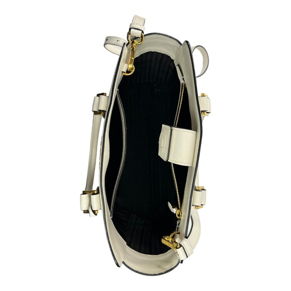 Prada Staffiano white top handle hand bag - Picture 4 of 12